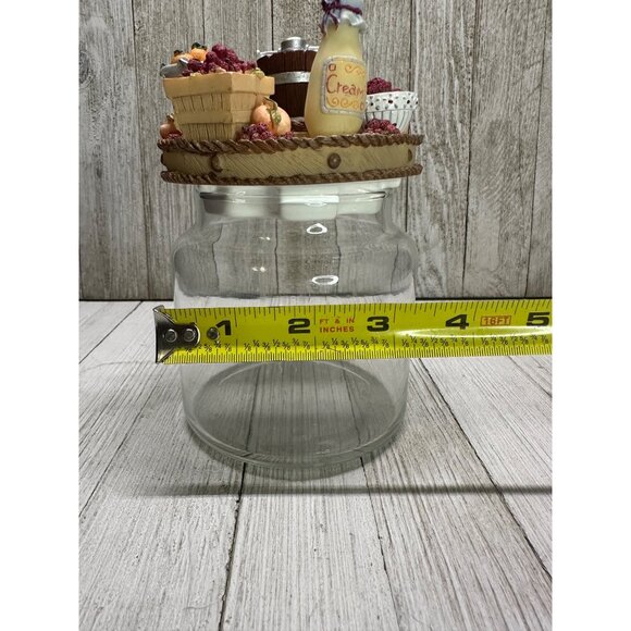 Vtg Old Virginia Candle Co Candle Capper Country with Bottle Glass Jar 6.5" Tall - Picture 14 of 16